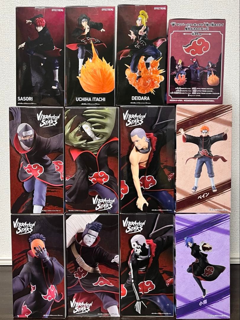 NARUTO ナルト 疾風伝　暁　フィギュア　ルームライト　12個セット