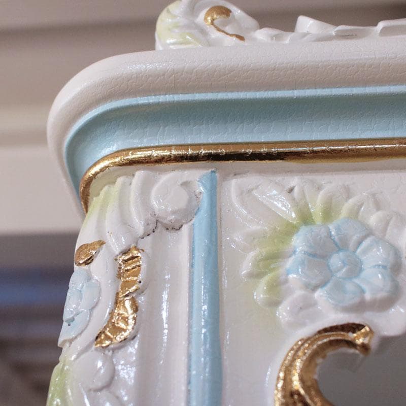 ロココ ブックシェルフ 本棚 引出し付 白家具 姫系インテリア 630-323