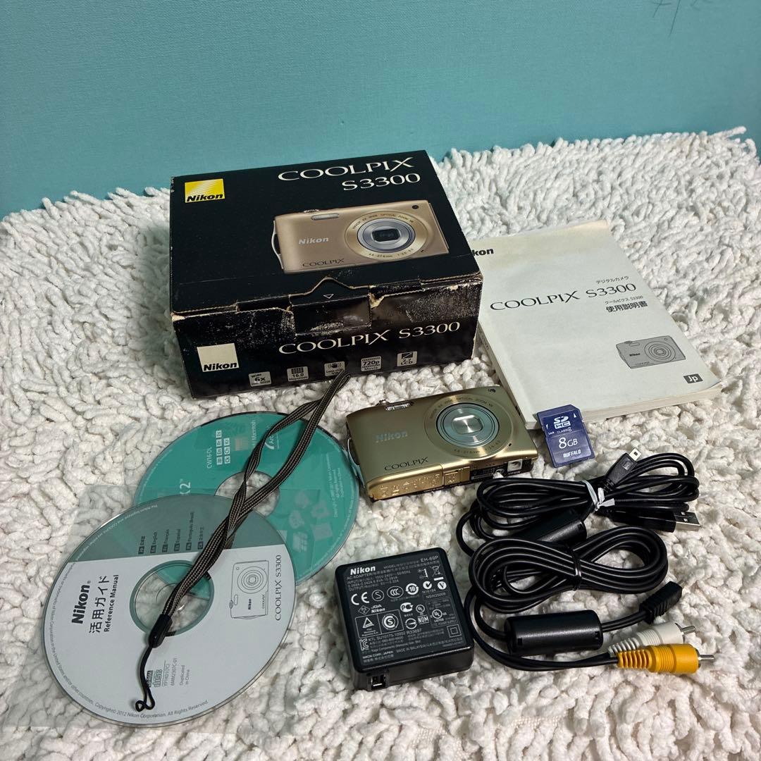 Nikon COOLPIX S3300 付属品多数有りSD8GB付 動作確認済