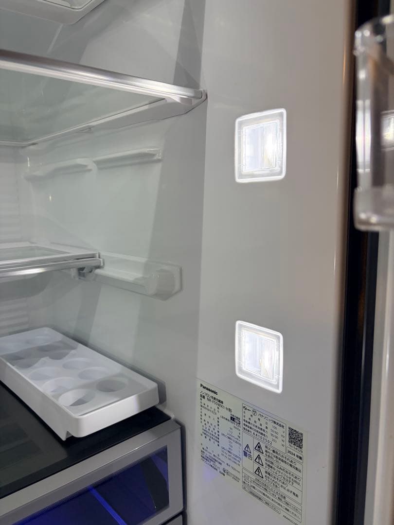 Panasonic 冷蔵庫6ドア NR-F55WX1-H 2024年製 中古品