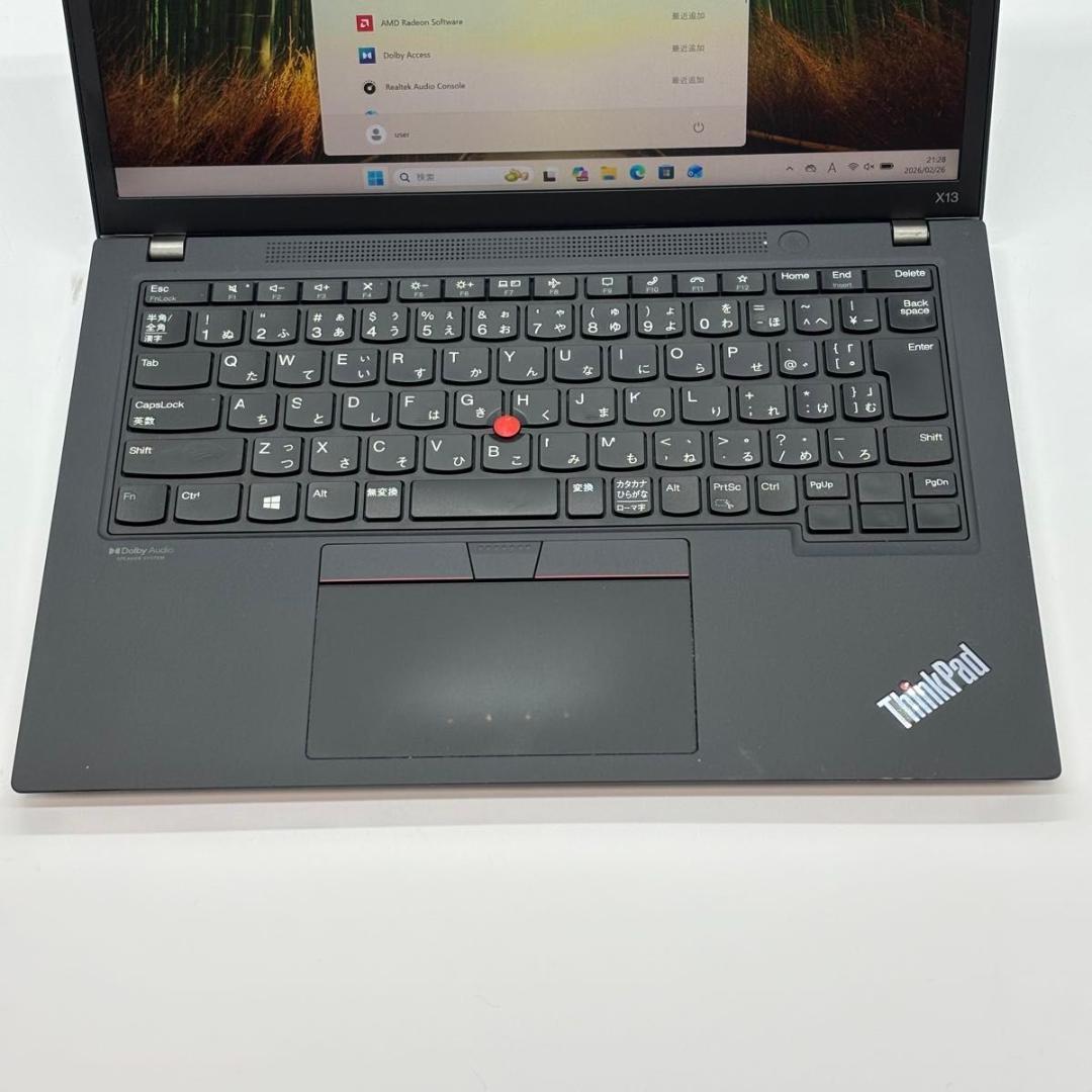 Windowsノート本体 ThinkPad X13 Gen2 AMD Ryzen5PRO 5650U 17