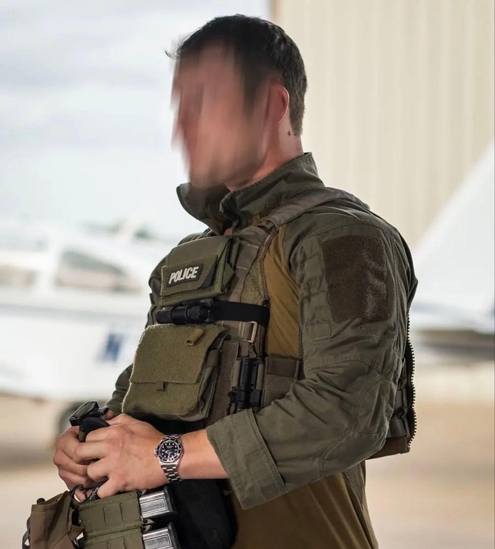 実物コンバットシャツレンジャーグリーン（グレー寄り）