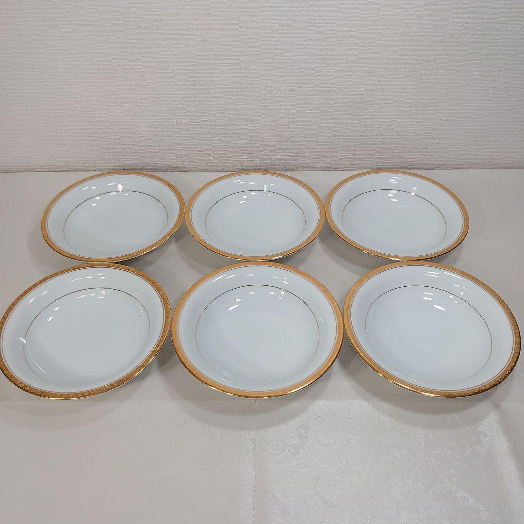 ノリタケ リッチモンド スープ皿＋21cmプレート 各6枚 金彩 旧刻印