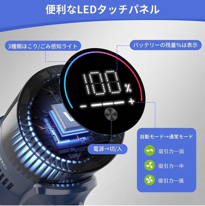 大特価‼️【新品未使用】多機能掃除機 大容量着脫式バッテリー7*2500mAh