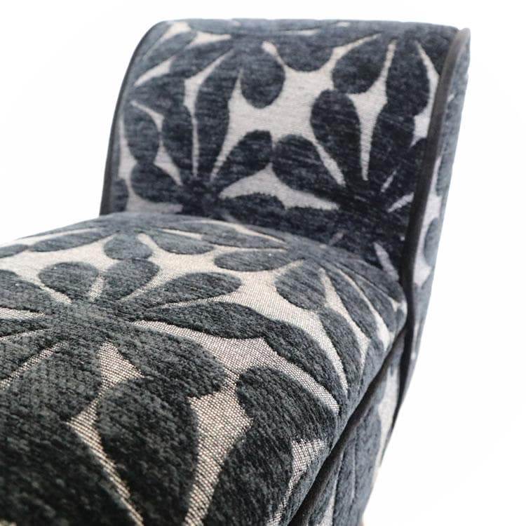 花柄スツール スリムタイプ 小型 奥行20cm