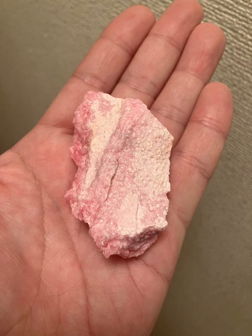 結晶の塊‼️北海道稲倉石鉱山産　ロードクロサイト原石