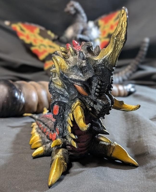 平成ゴジラＶＳシリーズ　モスラ・バトラ幼虫（バンダイ）ソフビ３体セット＋１