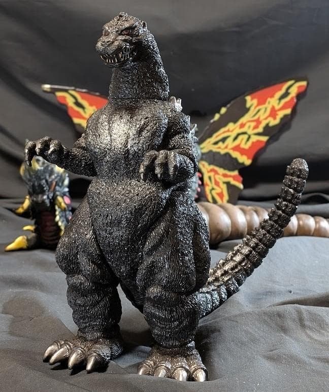 平成ゴジラＶＳシリーズ　モスラ・バトラ幼虫（バンダイ）ソフビ３体セット＋１