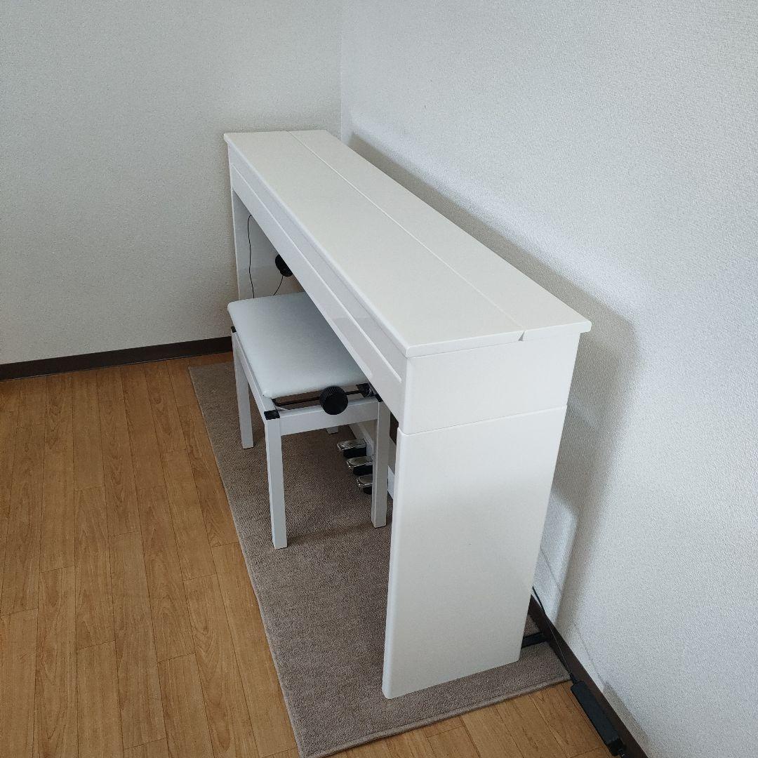 ローランド　DP-603-PW (白塗鏡面艶出し塗装仕上)　椅子 BNC05WH