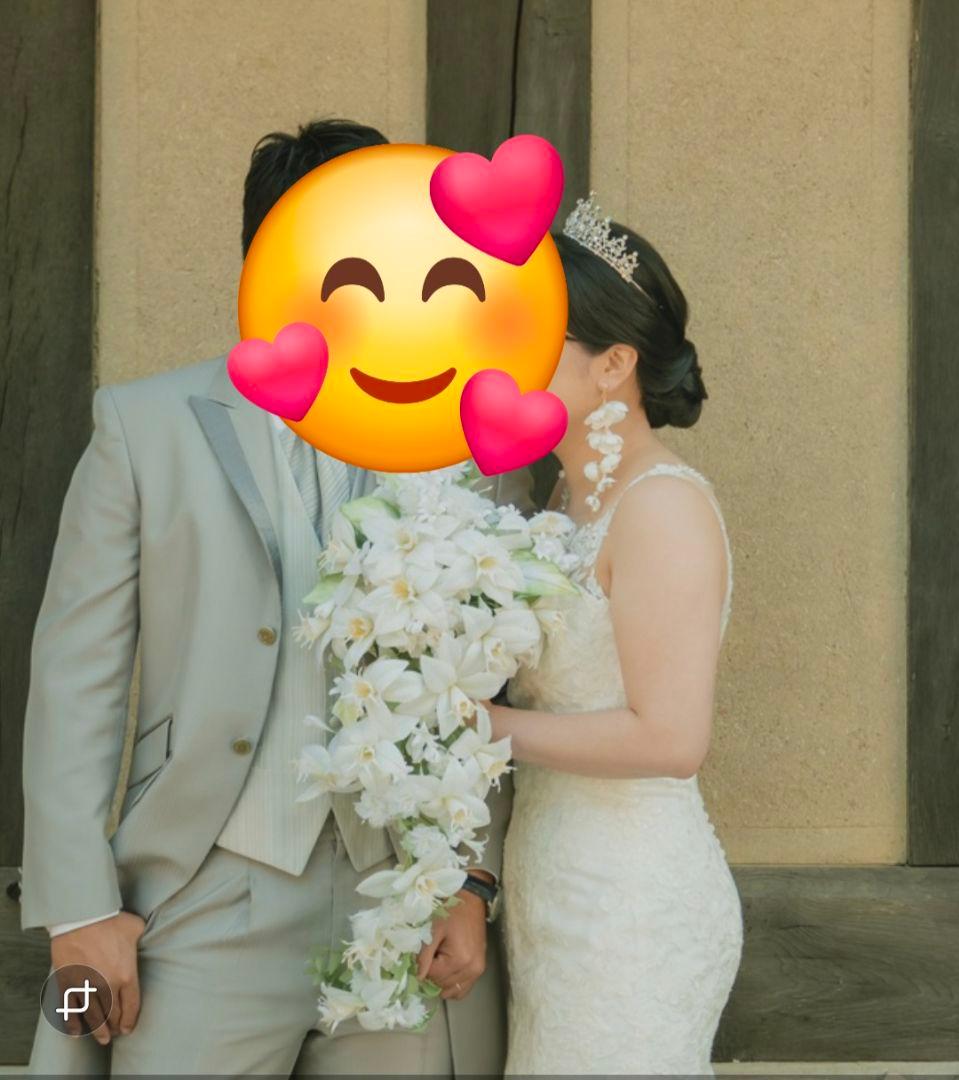 【おこわ】ユリ 結婚式 ブーケ 北川景子 ブライダル エレガント 花嫁