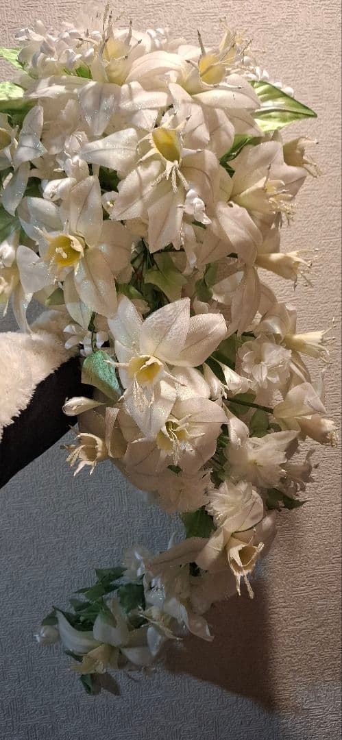 【おこわ】ユリ 結婚式 ブーケ 北川景子 ブライダル エレガント 花嫁