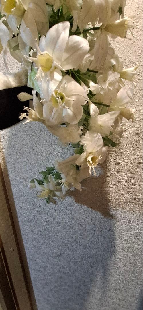 【おこわ】ユリ 結婚式 ブーケ 北川景子 ブライダル エレガント 花嫁