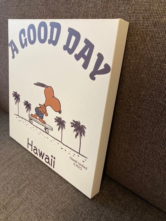 SURF'S UP！インテリア キャンバス 日焼けスヌーピー スケボー