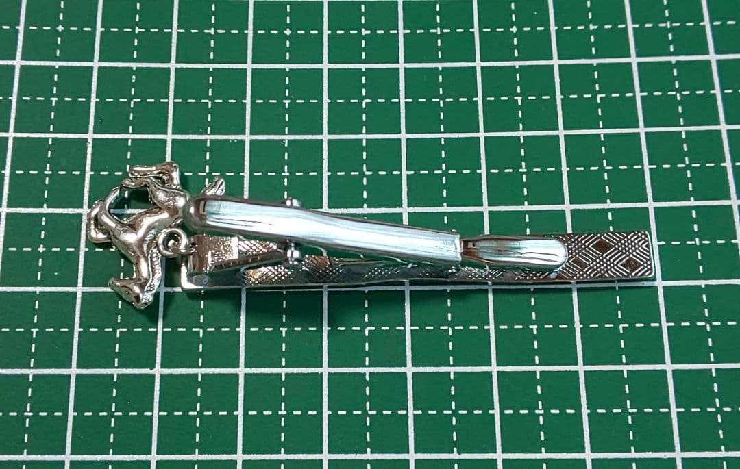 HM　ネクタイピン　シルバー　ホース　馬