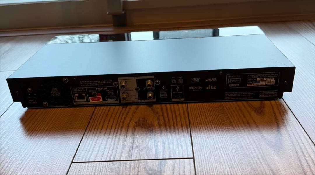 Sony ブルーレイレコーダー ブラック