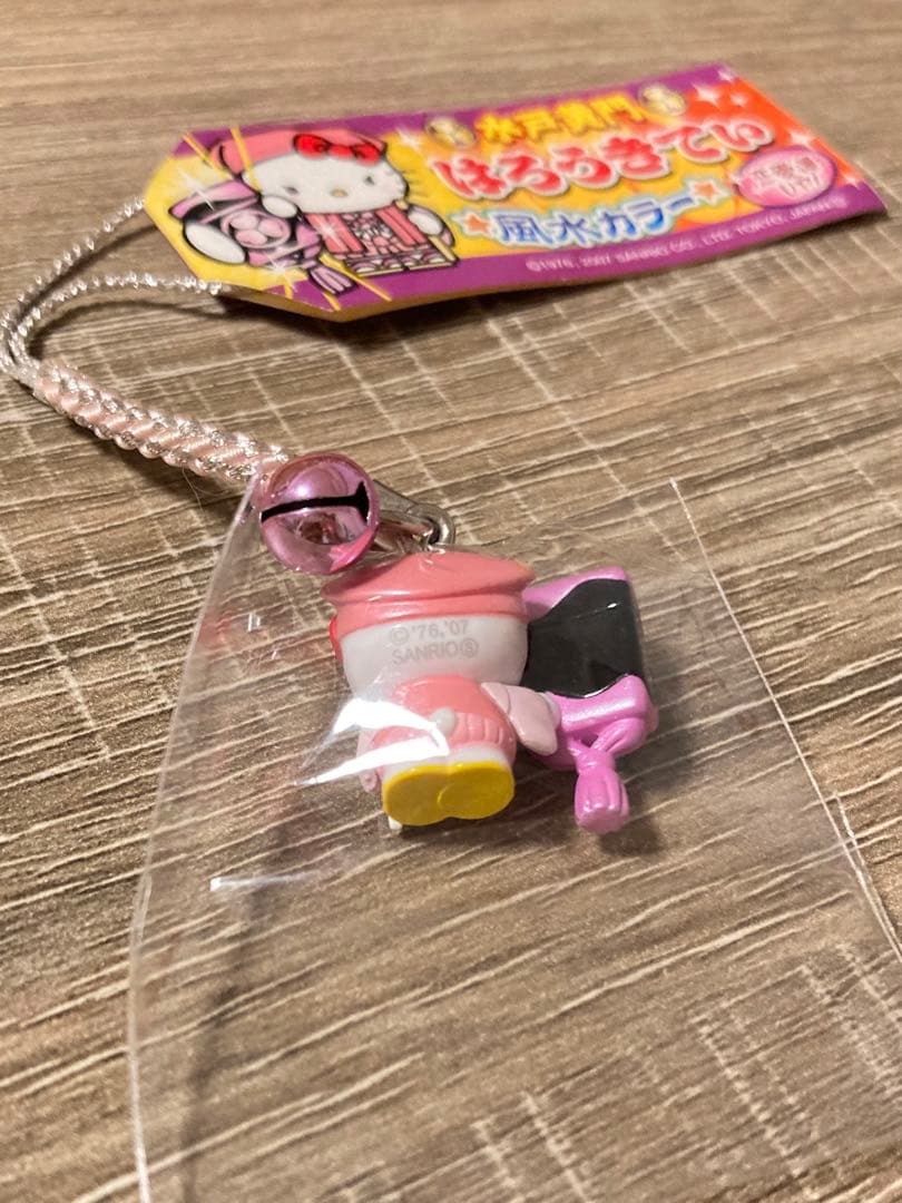 【希少】ハローキティ 水戸黄門 はろうきてぃ 風水カラー 恋愛運UP! 根付け