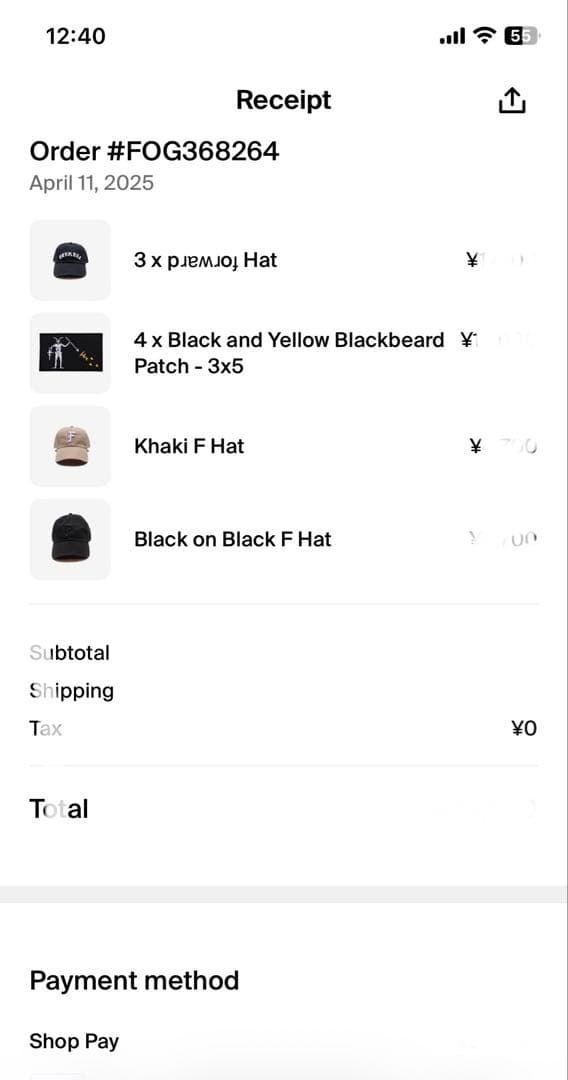 実物 Forward Observations Group F PATCH