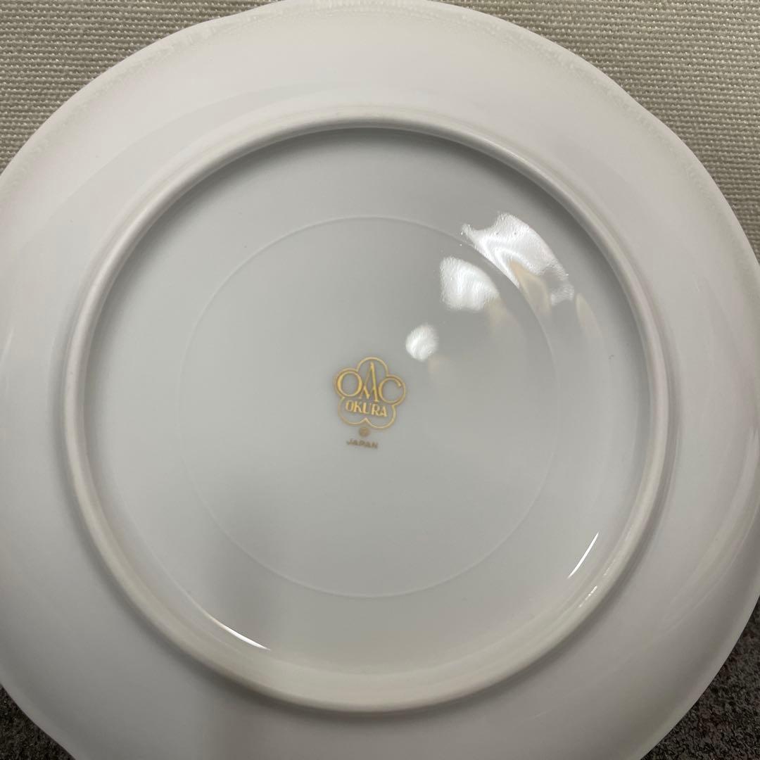 大倉陶園 ブルーローズ 銘々皿揃え 5枚セット 小皿 プレート 15cm未使用品