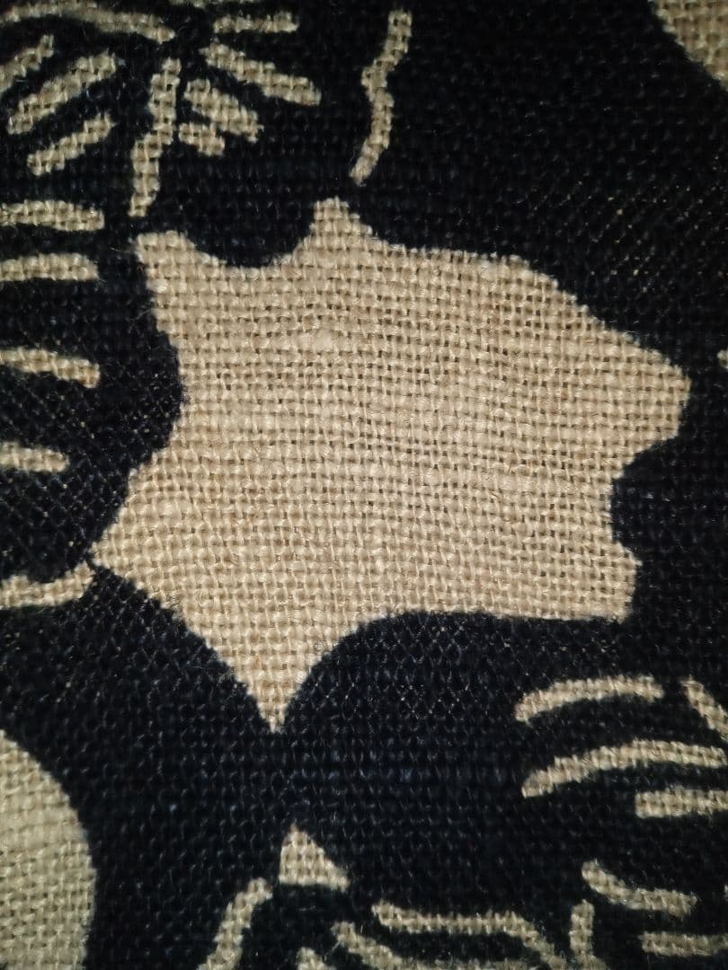 値下げ‼️藍染麻暖簾　麻のれん　厚手麻布のれん　ビンテージ