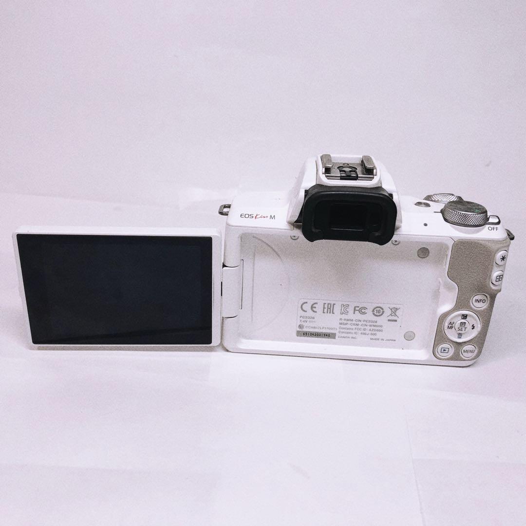 【美品】スマホ転送OK キャノン Canon Kiss M レンズセット