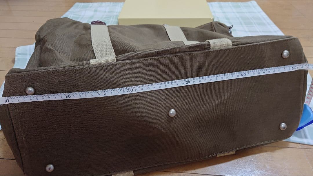 帆布工房　カーキ　キャンバス ボストンバッグ