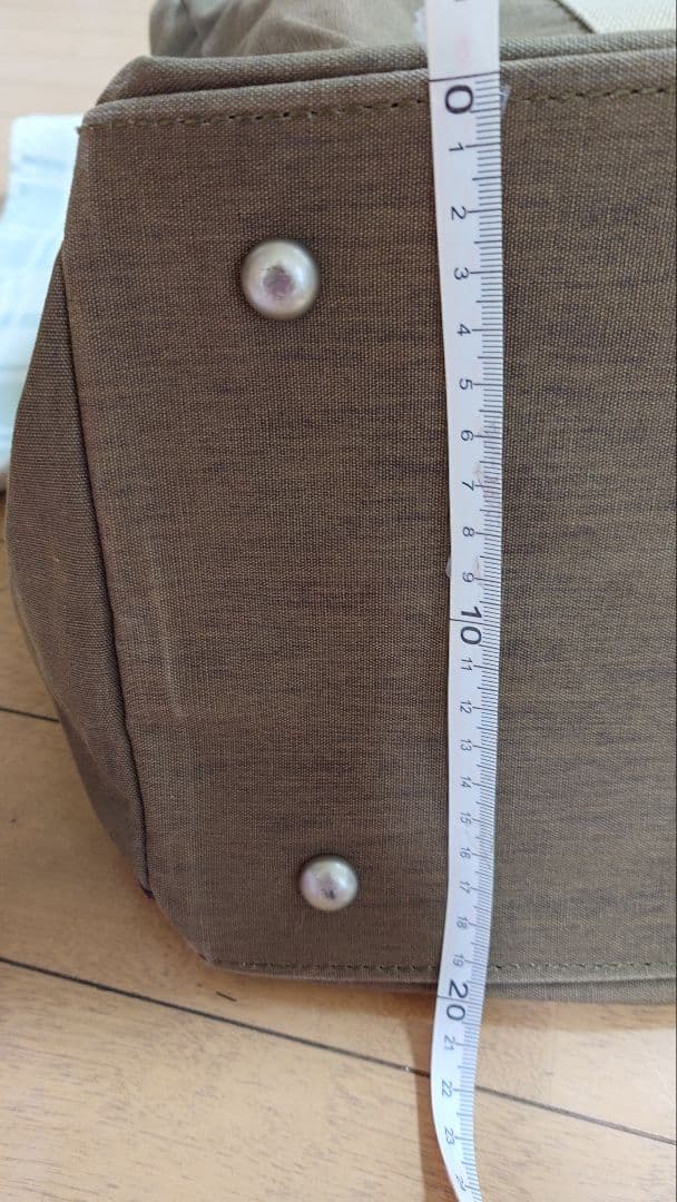 帆布工房　カーキ　キャンバス ボストンバッグ