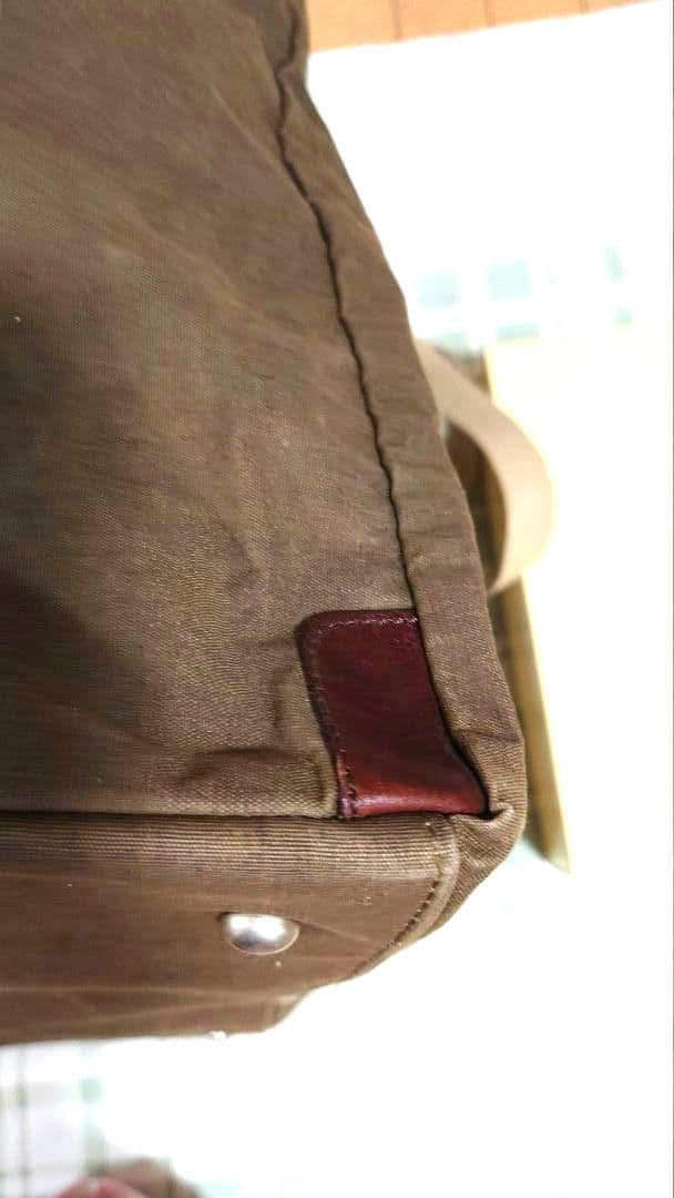 帆布工房　カーキ　キャンバス ボストンバッグ