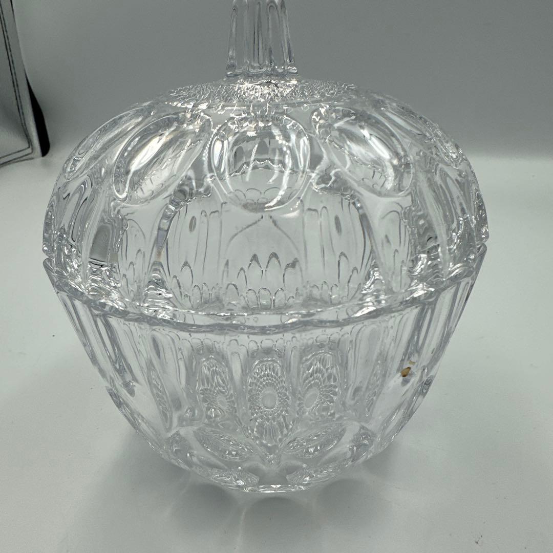 クリスタル調ガラスキャニスター4個セット