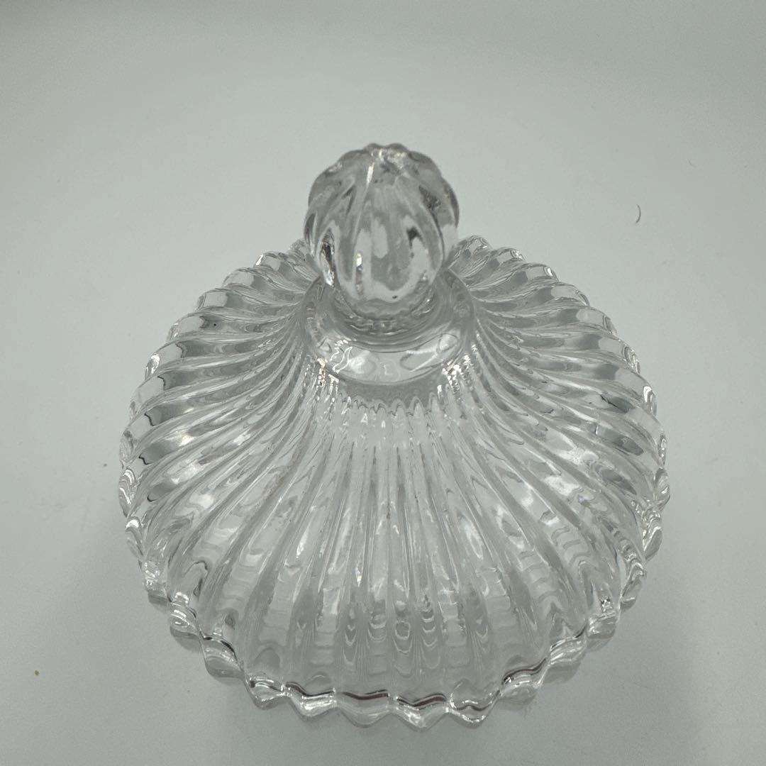 クリスタル調ガラスキャニスター4個セット