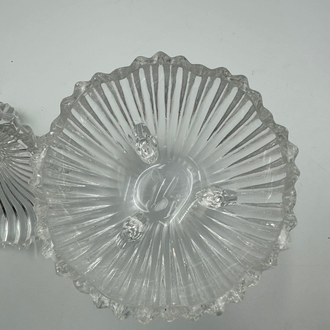 クリスタル調ガラスキャニスター4個セット