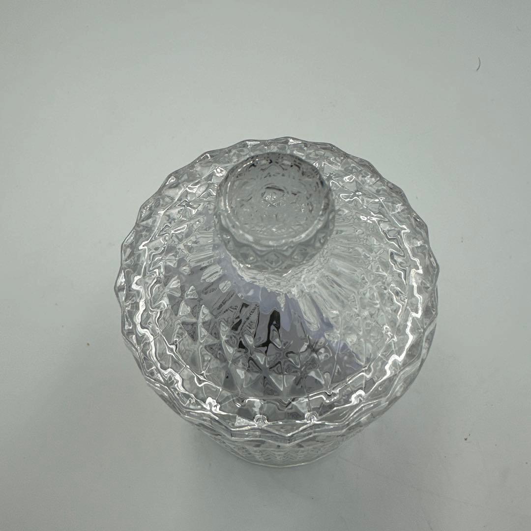 クリスタル調ガラスキャニスター4個セット