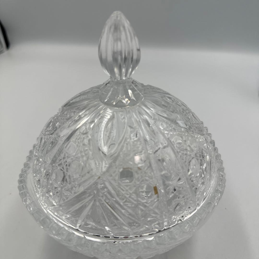 クリスタル調ガラスキャニスター4個セット