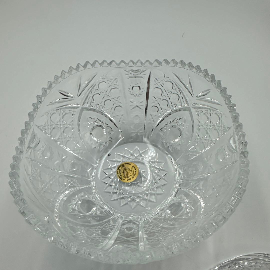 クリスタル調ガラスキャニスター4個セット