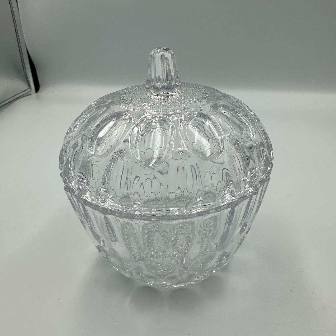 クリスタル調ガラスキャニスター4個セット