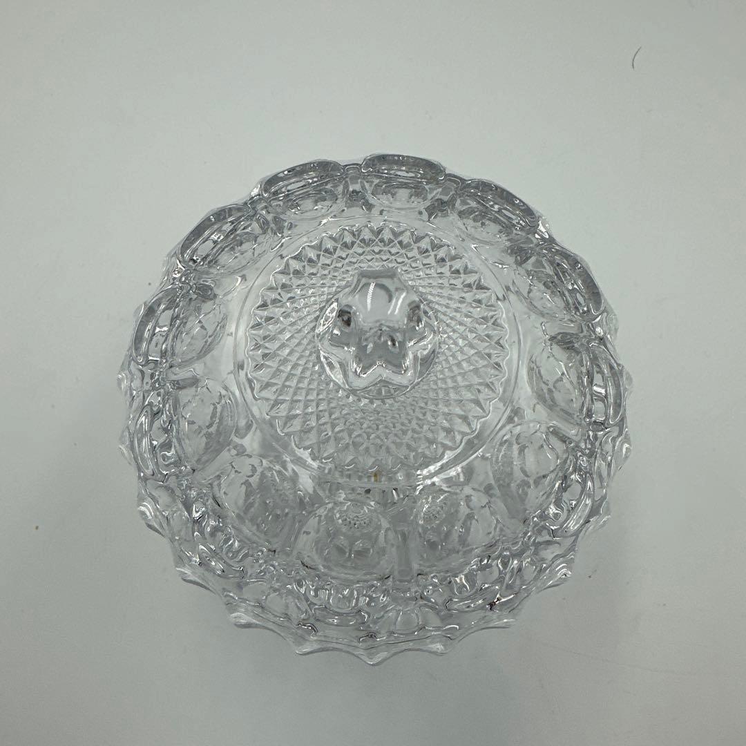 クリスタル調ガラスキャニスター4個セット