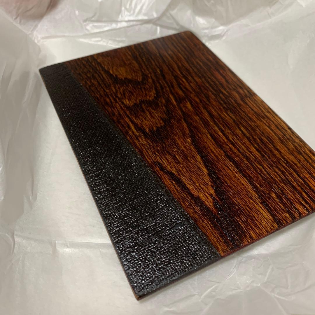 秋田川連漆器　天然木　伝統工芸　菓子皿