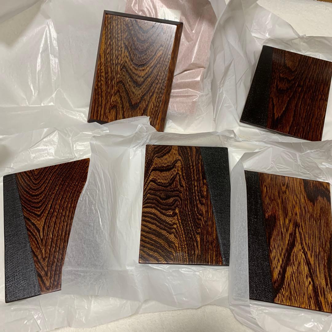 秋田川連漆器　天然木　伝統工芸　菓子皿