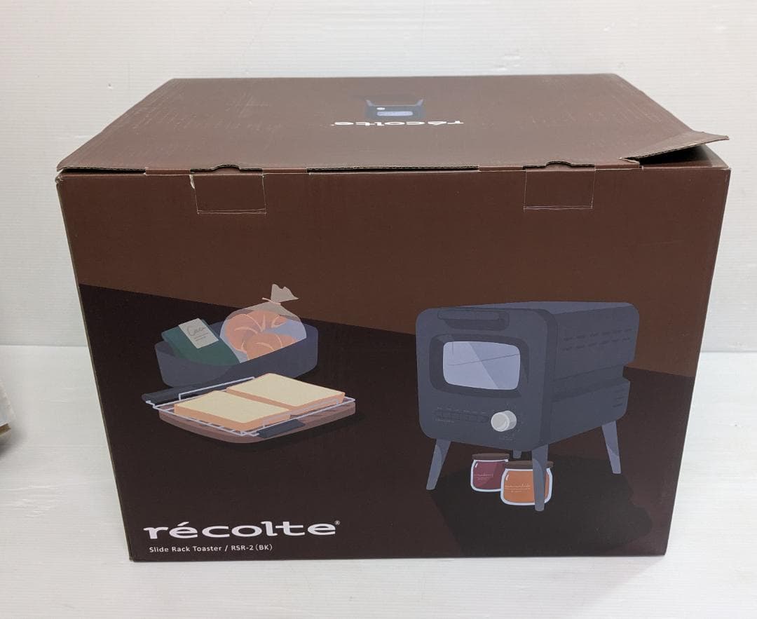 未使用 rècolte レコルト スライドラックトースター RSR-2 ブラック