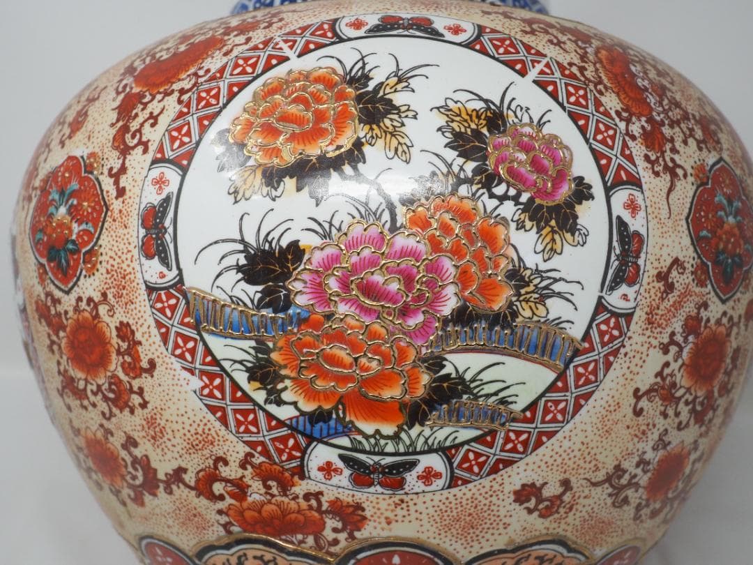 有田焼　伊万里　沈香壺　蓋付き 　大型