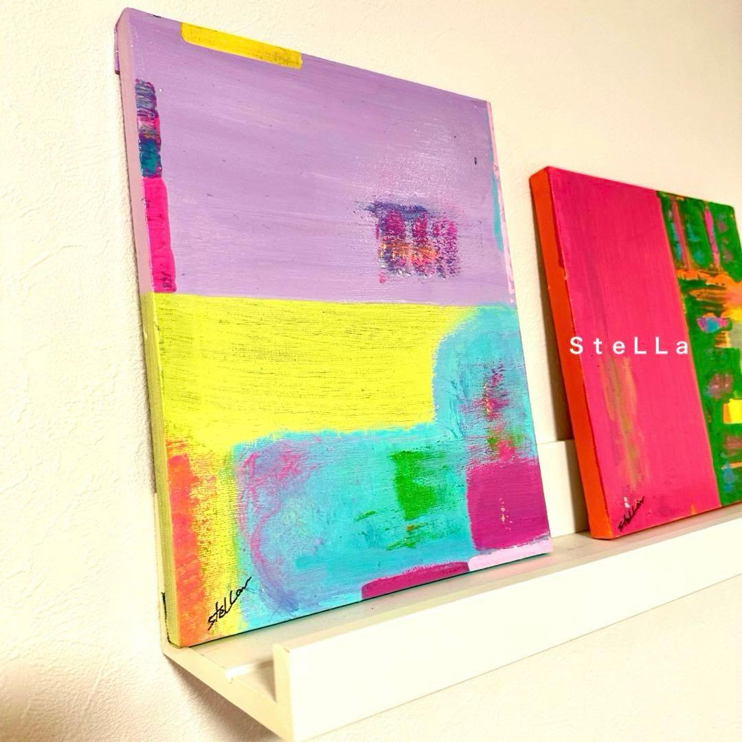 店舗　オフィス　パステル　現代アート　北欧アート　おしゃれ雑貨　カラフル　絵