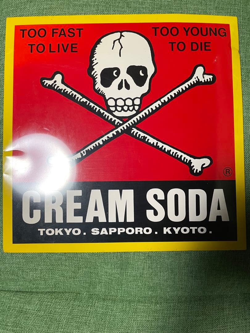 クリームソーダ　看板　インテリア飾り