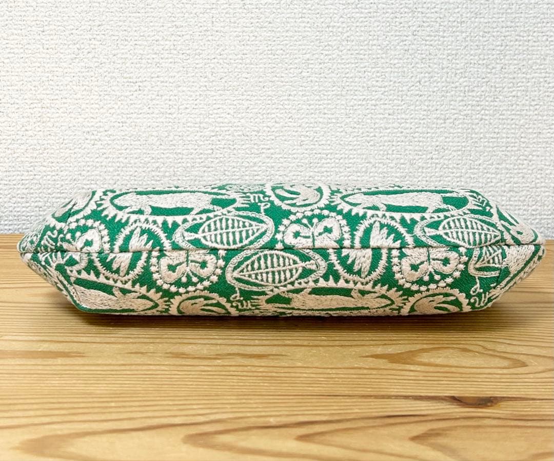 ハンドメイド がま口 バッグ ポーチ jungle relief ミナペルホネン