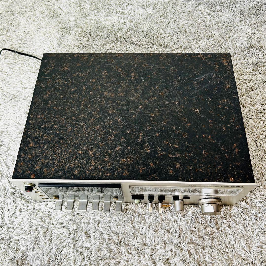 希少 AIWA アイワ AD-7500 カセットデッキ 昭和 レトロ 現状品
