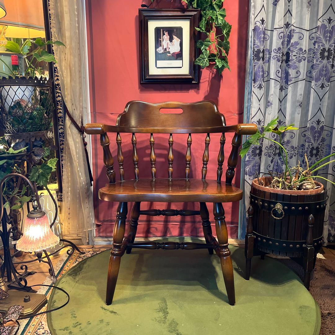 キツツキマーク　ヴィンテージ キャプテン　アームチェア