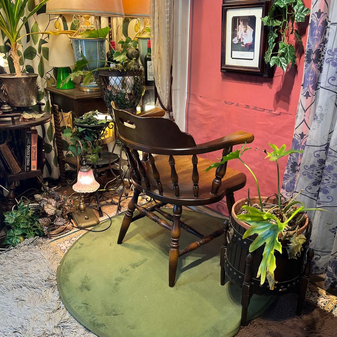 キツツキマーク　ヴィンテージ キャプテン　アームチェア