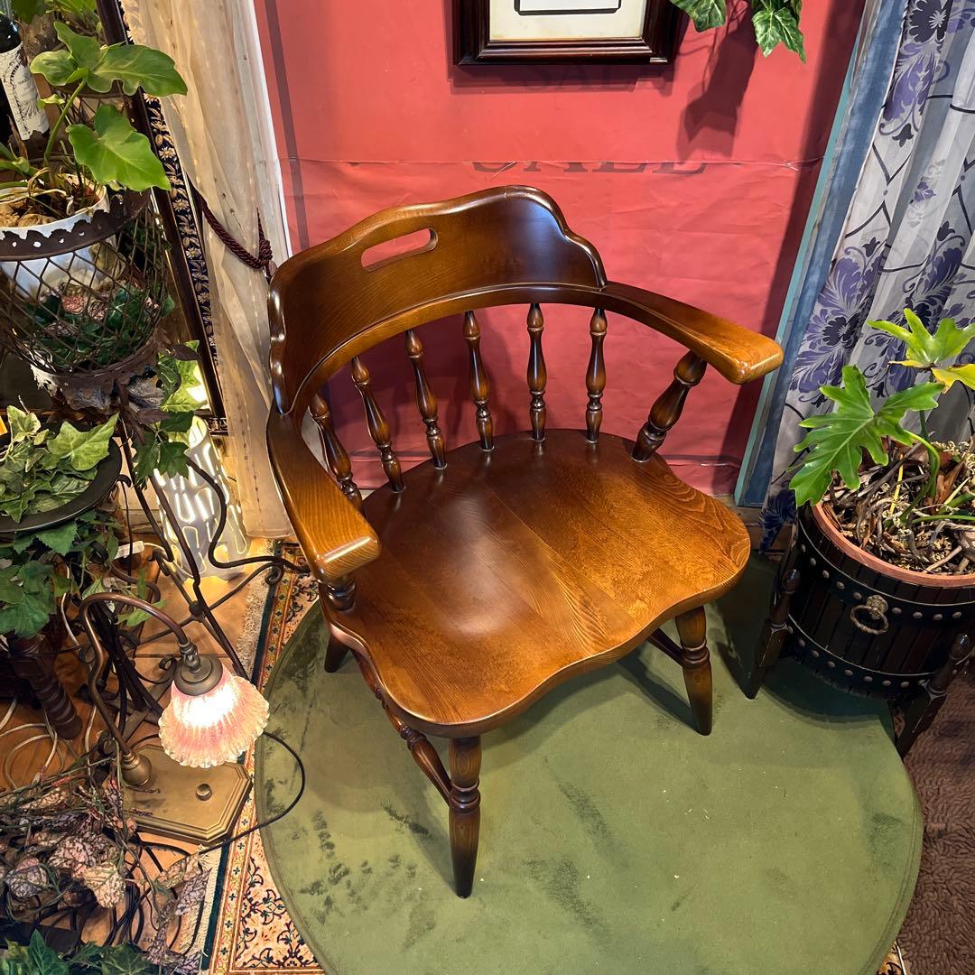 キツツキマーク　ヴィンテージ キャプテン　アームチェア