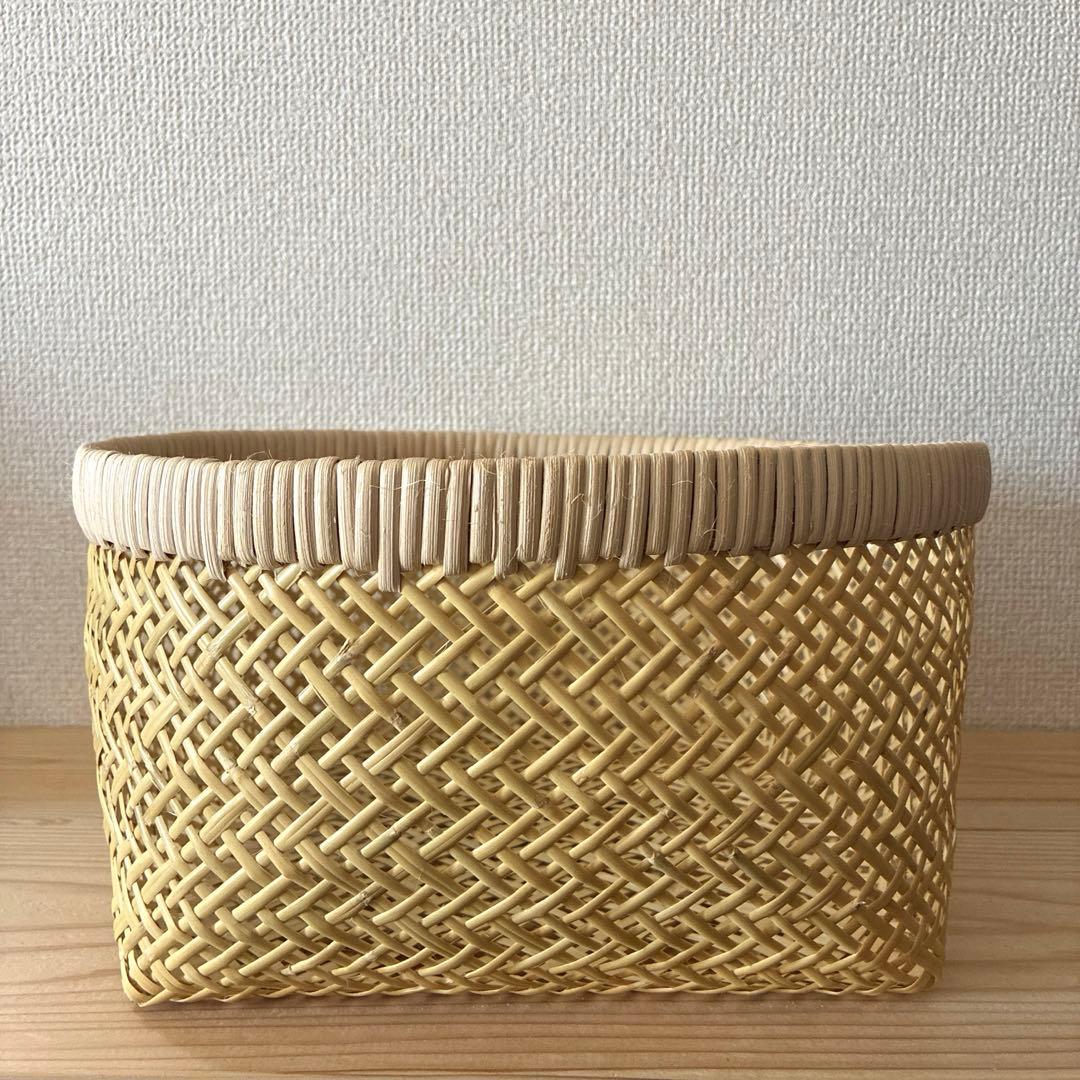 岩手県 鳥越竹細工 すず竹 灰通し