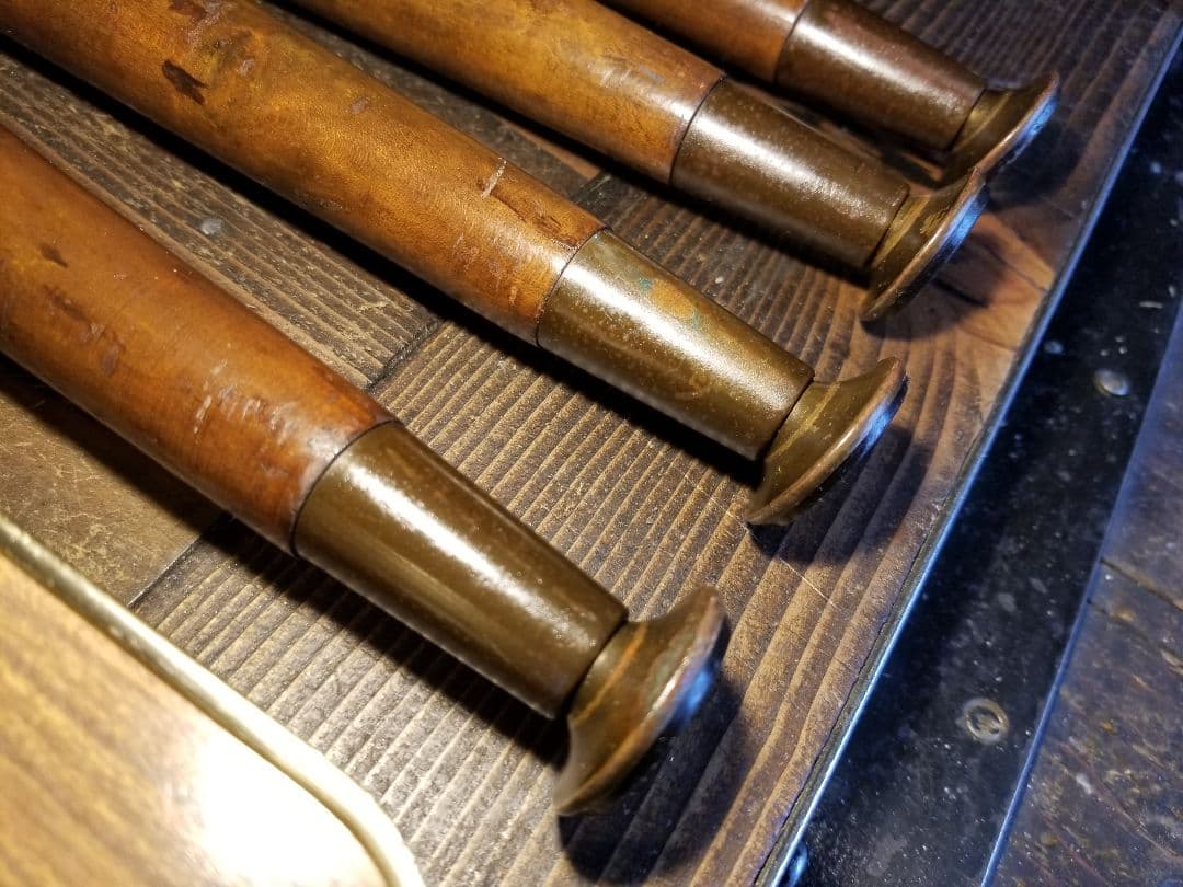 昭和　レトロ　中央パネル社　木製　アルミフレーム　ウッド　スモール　テーブル