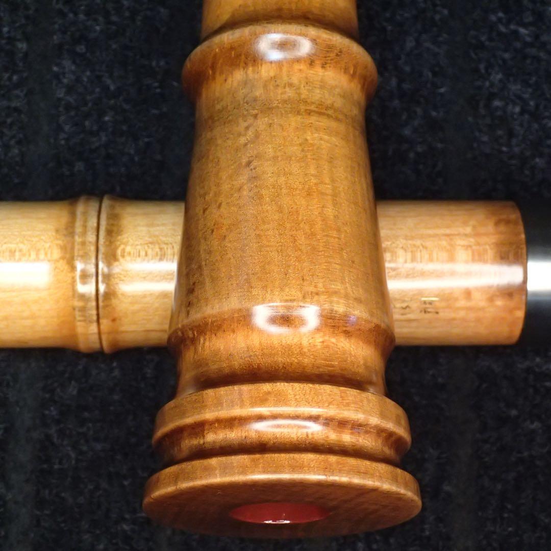 尺八 銘木尺八 琴風尺八 和田謹製 一尺八寸管