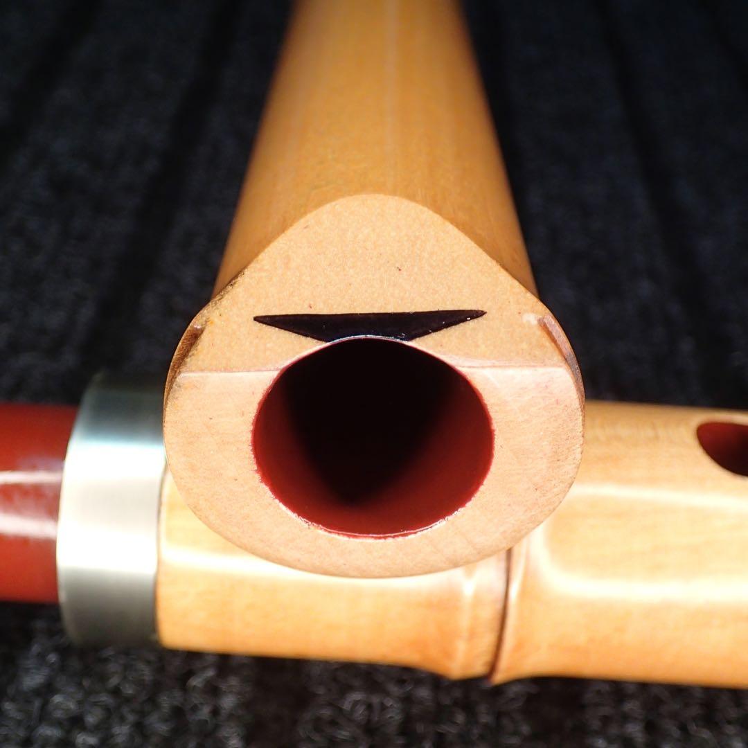 尺八 銘木尺八 琴風尺八 和田謹製 一尺八寸管
